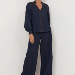 Harper Lightweight Denim Pant (Dark Denim)
